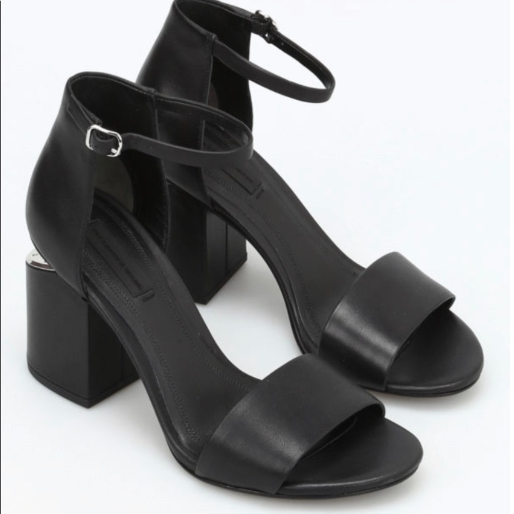 Alexander Wang Abby Ankle-Strap Leather Sandals